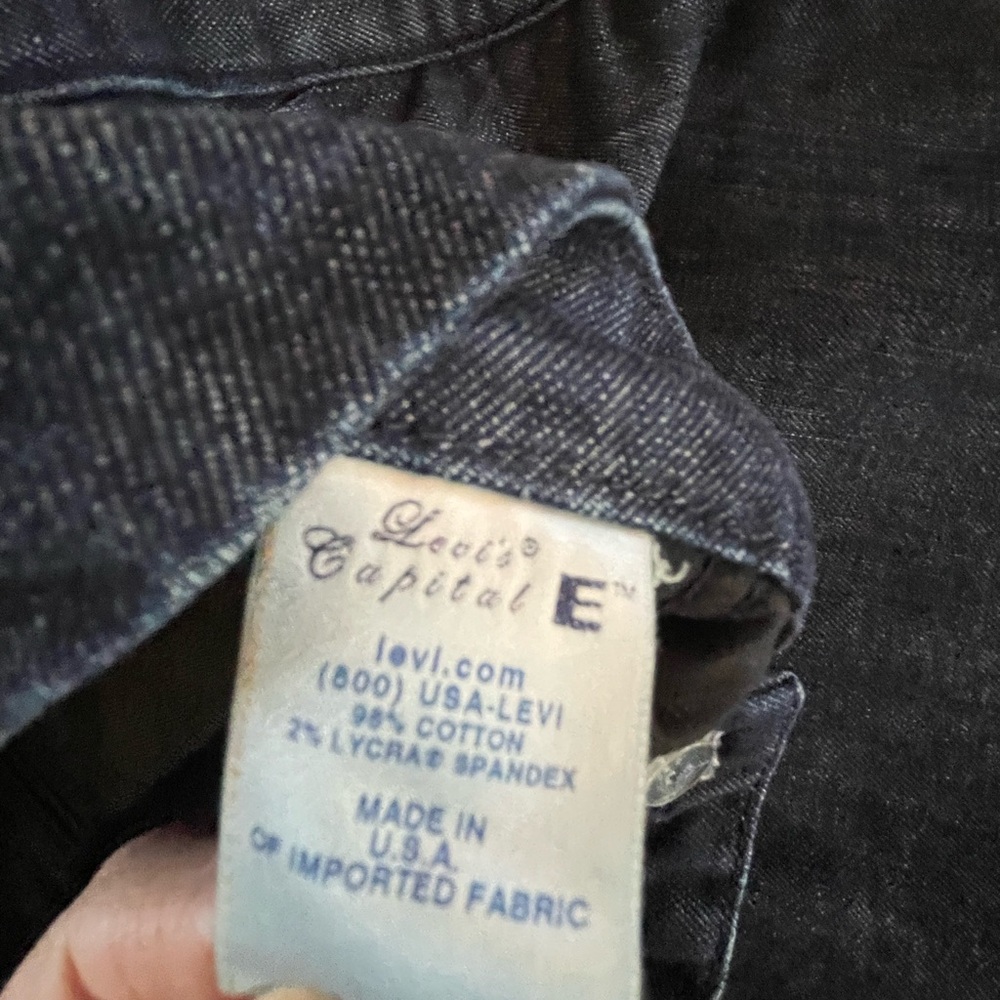 Women’s Levi’s Capital E Low Rise, Wide Leg Jeans, 28 - Picture 6 of 8